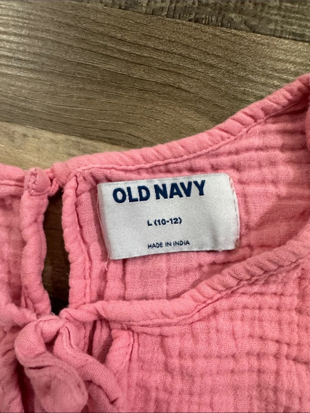 Old Navy Pink Long-Sleeve Embroidered Girls' Dress